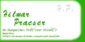 hilmar pracser business card